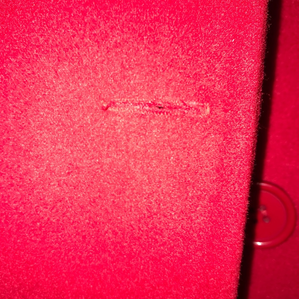 Red Pea Coat - Picture 4 of 6